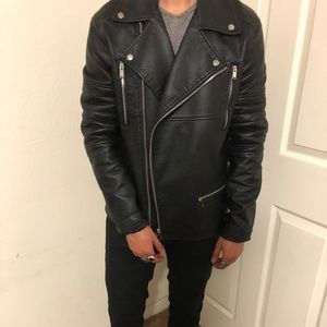 Faux leather jacket